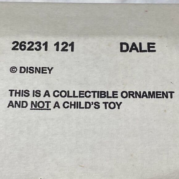 Disney Multicolor Dale On The Sleigh Collectible Ornament OS - Picture 6 of 6